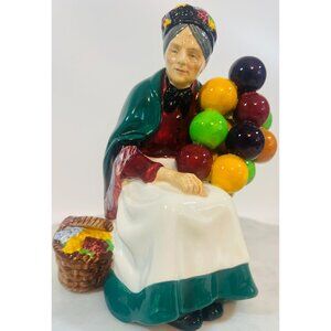 Vtg Royal Doulton Old Balloon Seller Figurine HN 1315 Porcelain 7.5" England
